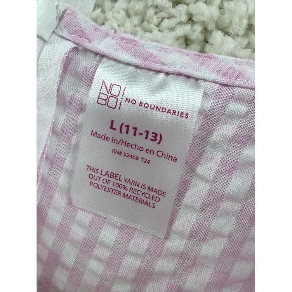 NWT Pink Gingham Cottagecore Milkmaid Mini Dress Coquette Fairycore L Babydoll - Picture 9 of 13